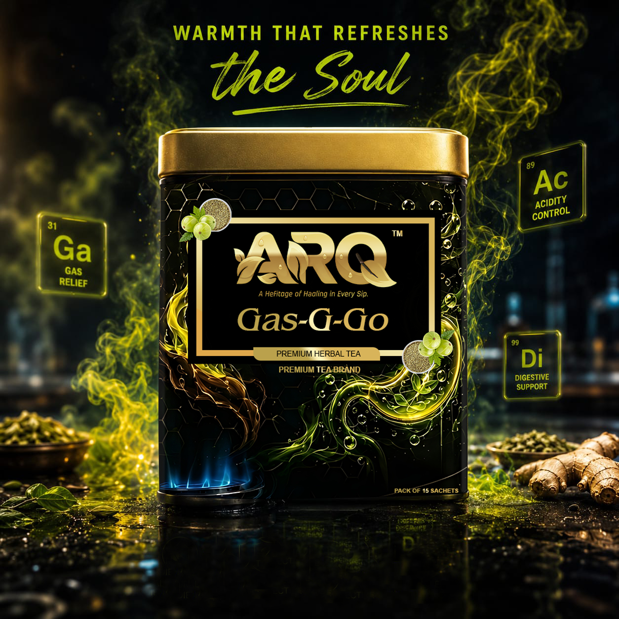Buy Gas Relief Tea Online - ARQ Herbal