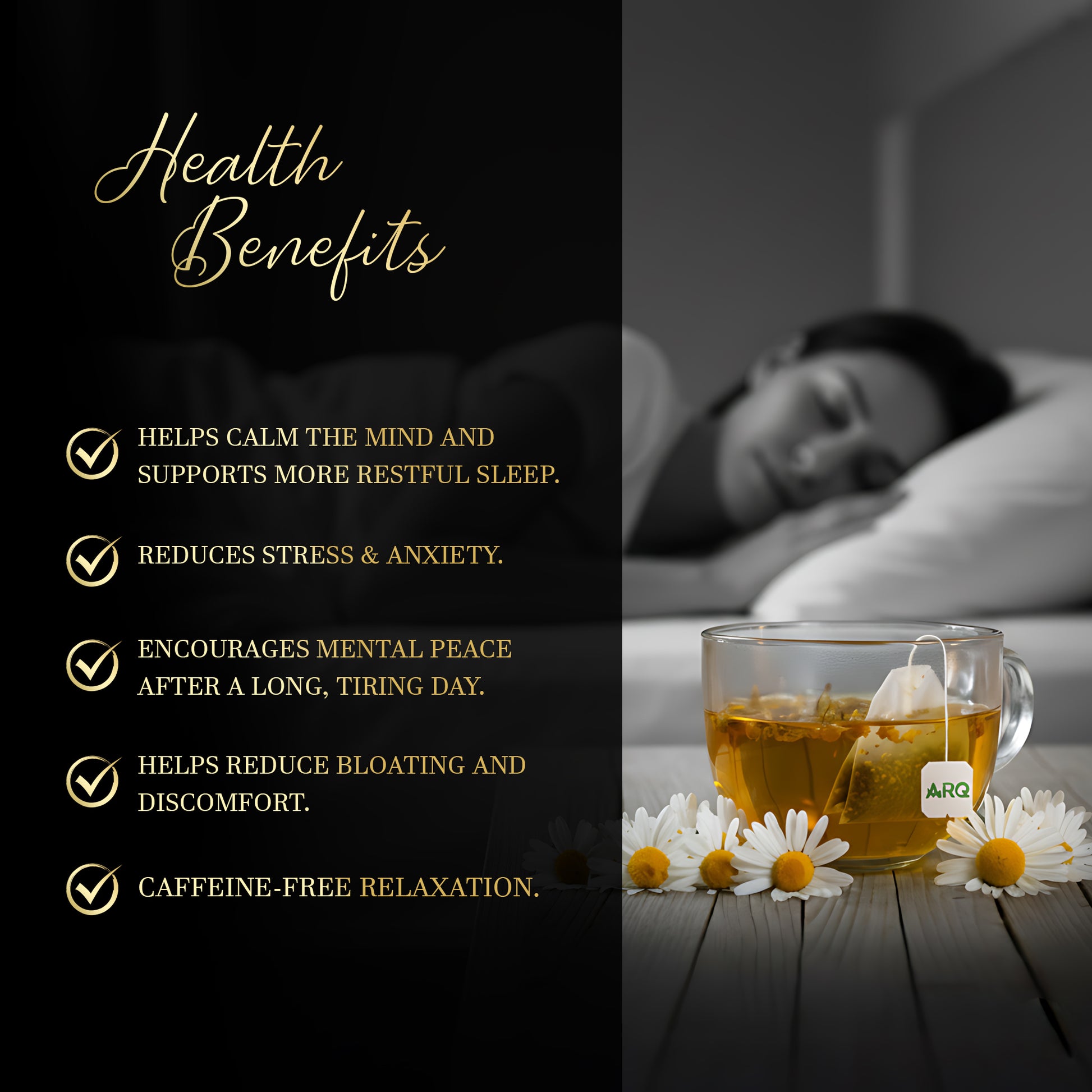 Chamomile Herbal Tea Bags - ARQ Herbal