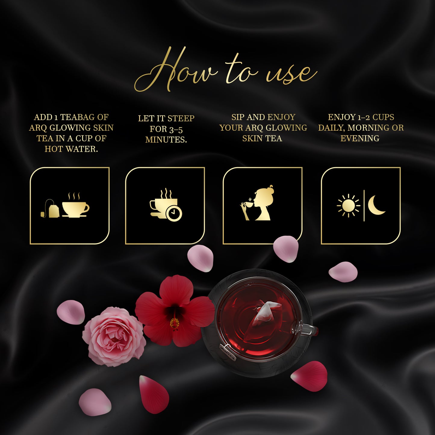Natural Glowing Skin Tea - ARQ Herbal