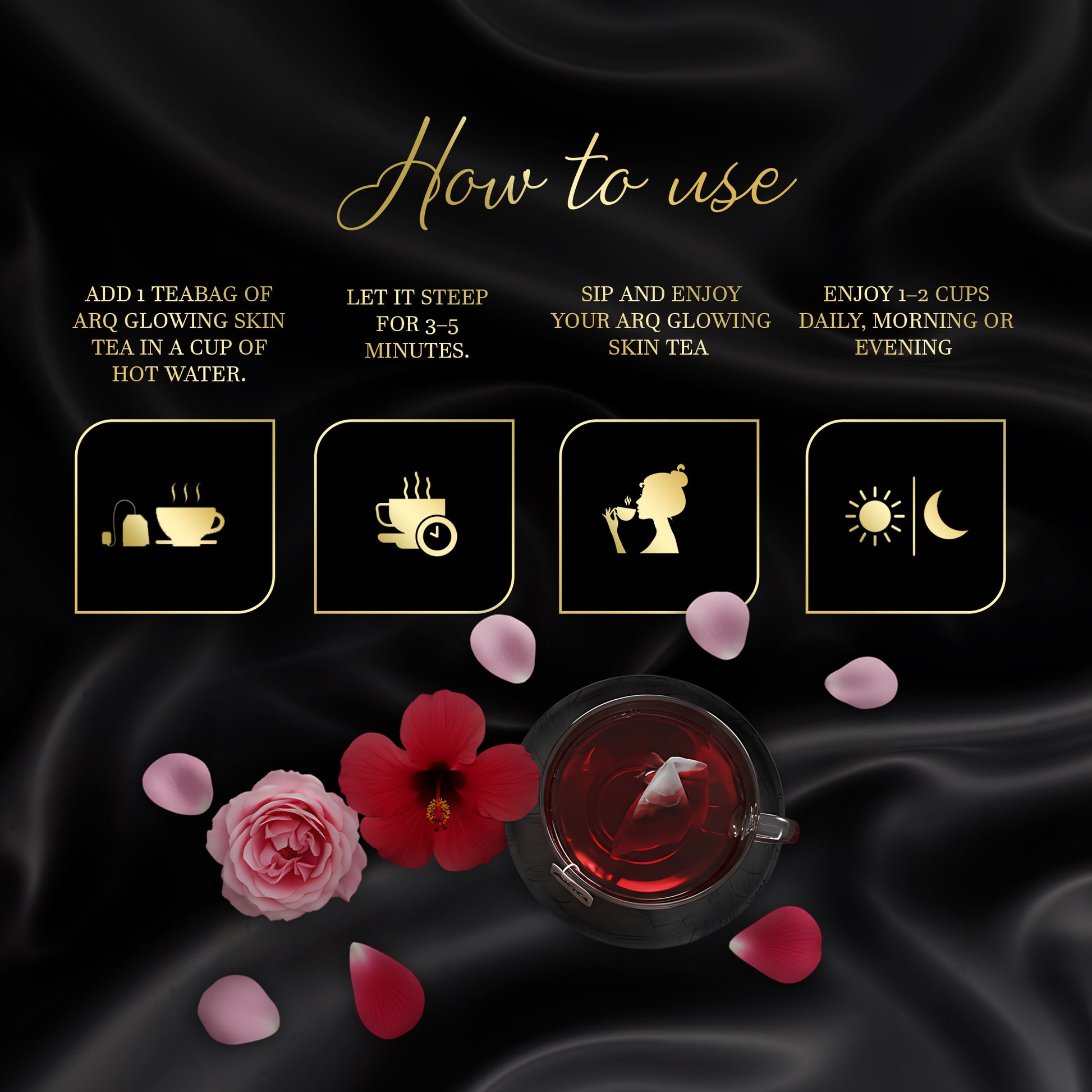 Natural Glowing Skin Tea - ARQ Herbal