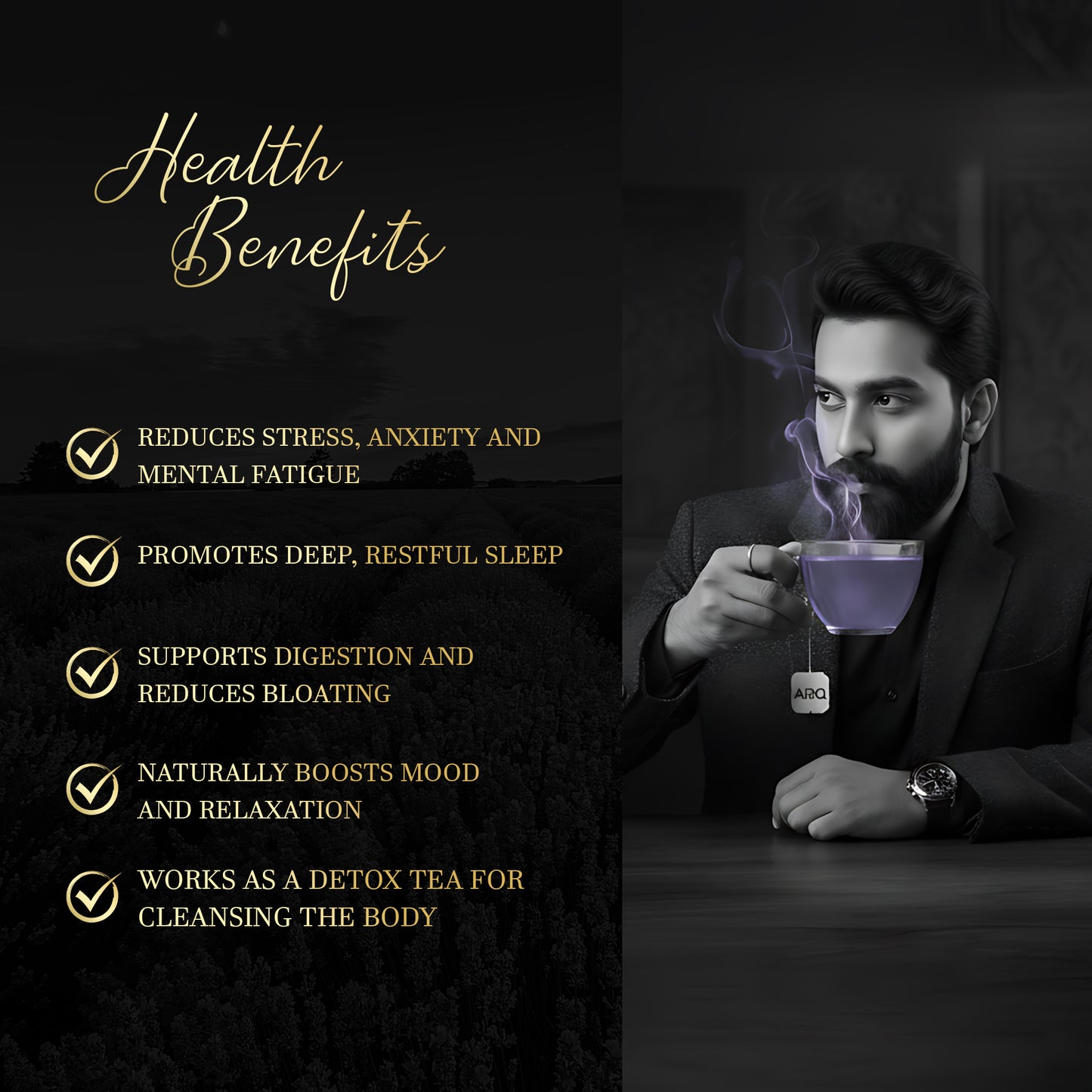 Natural Lavender Flower Tea - ARQ Herbal
